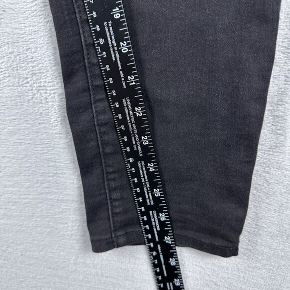 D Jeans Skinny Jeans Denim Stretch Dark Wash High Rise Womens Black Size 14 - Picture 8 of 10
